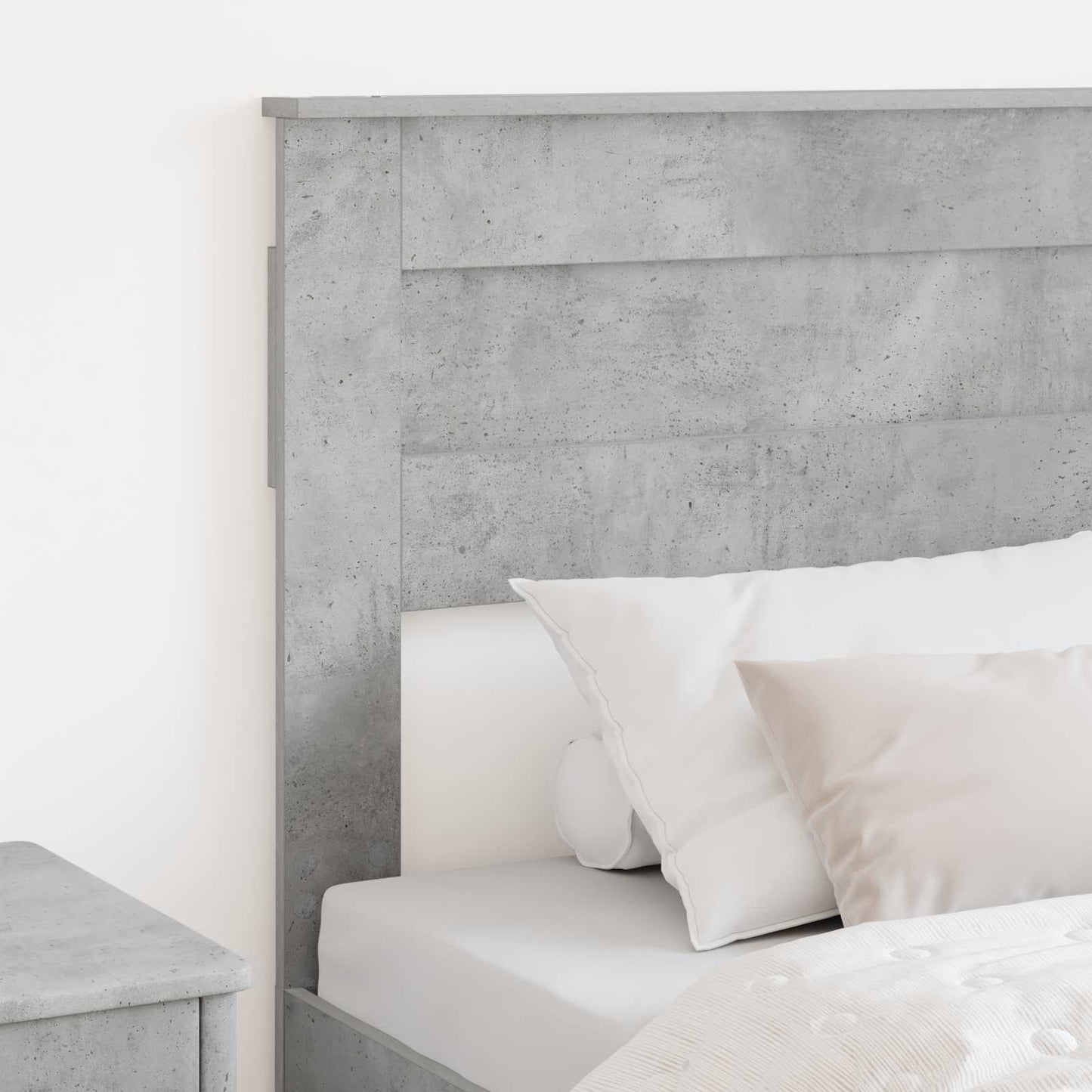 vidaXL Kopfteil Beton Grau 80 cm Holzwerkstoff