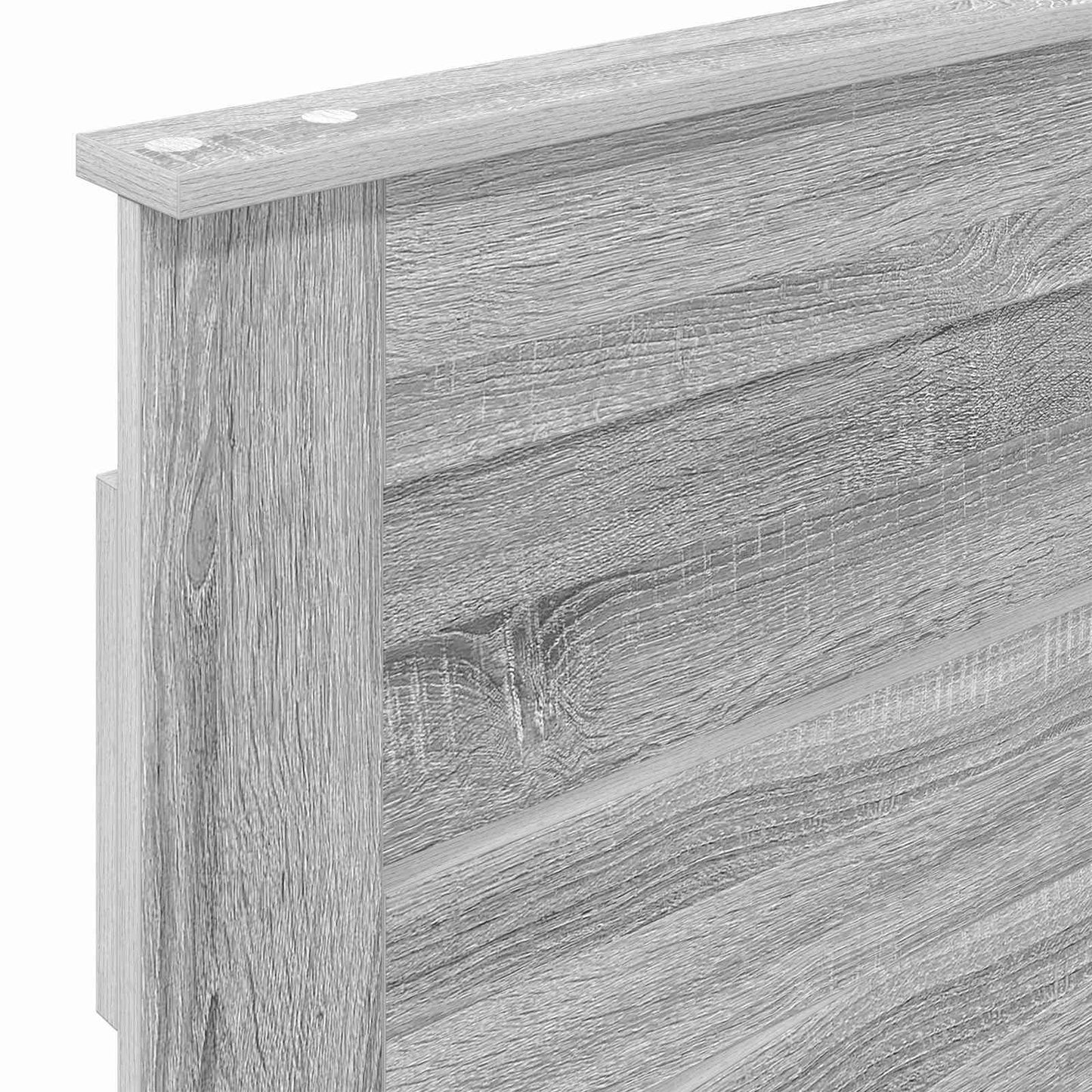 Kopfteil Graues Sonoma 80 cm Holzwerkstoff