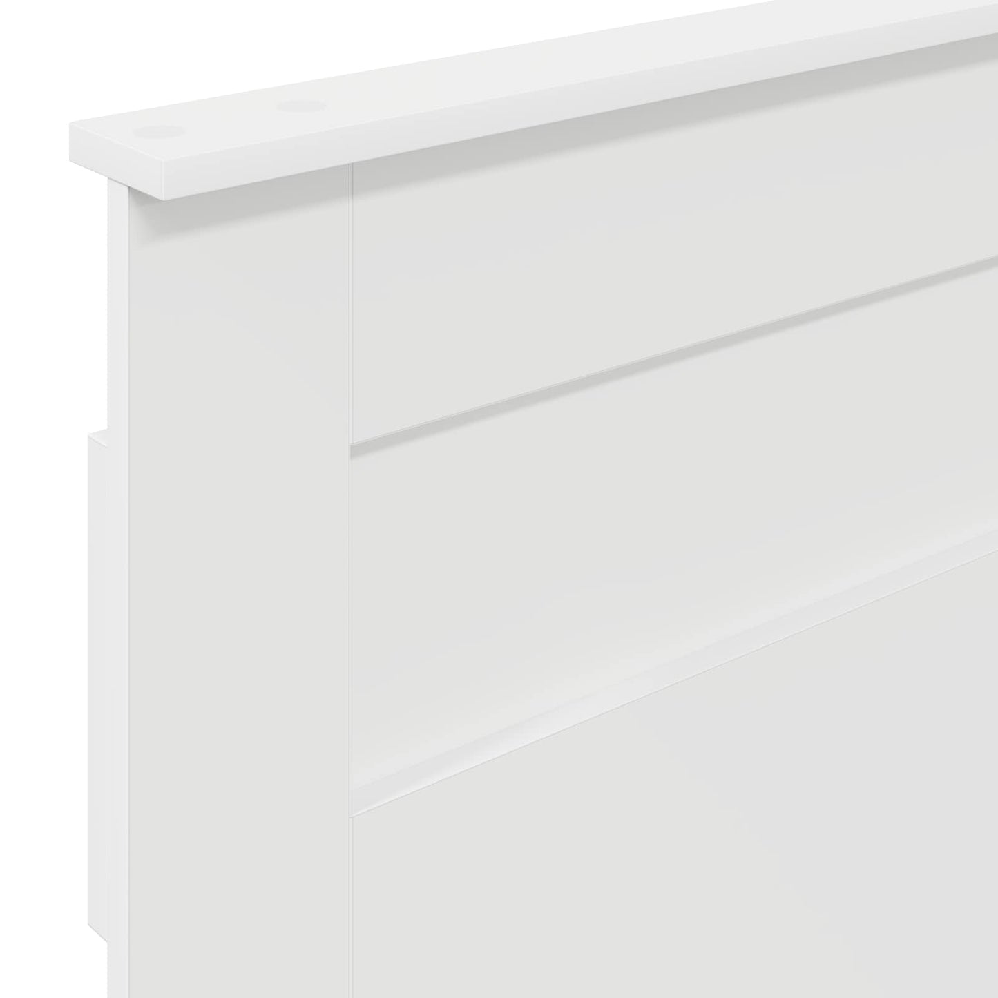 Kopfteil Weiß 75 cm Holzwerkstoff