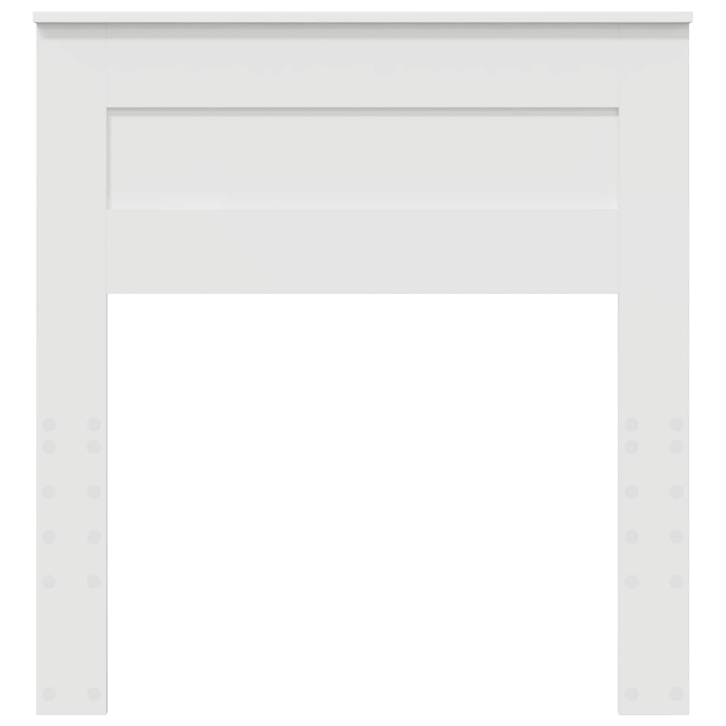 Kopfteil Weiß 75 cm Holzwerkstoff