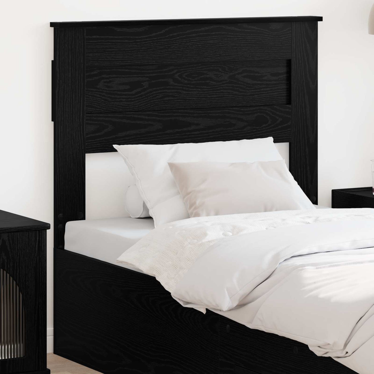 vidaXL Kopfteil Schwarz Eichen-Optik 75 cm Holzwerkstoff