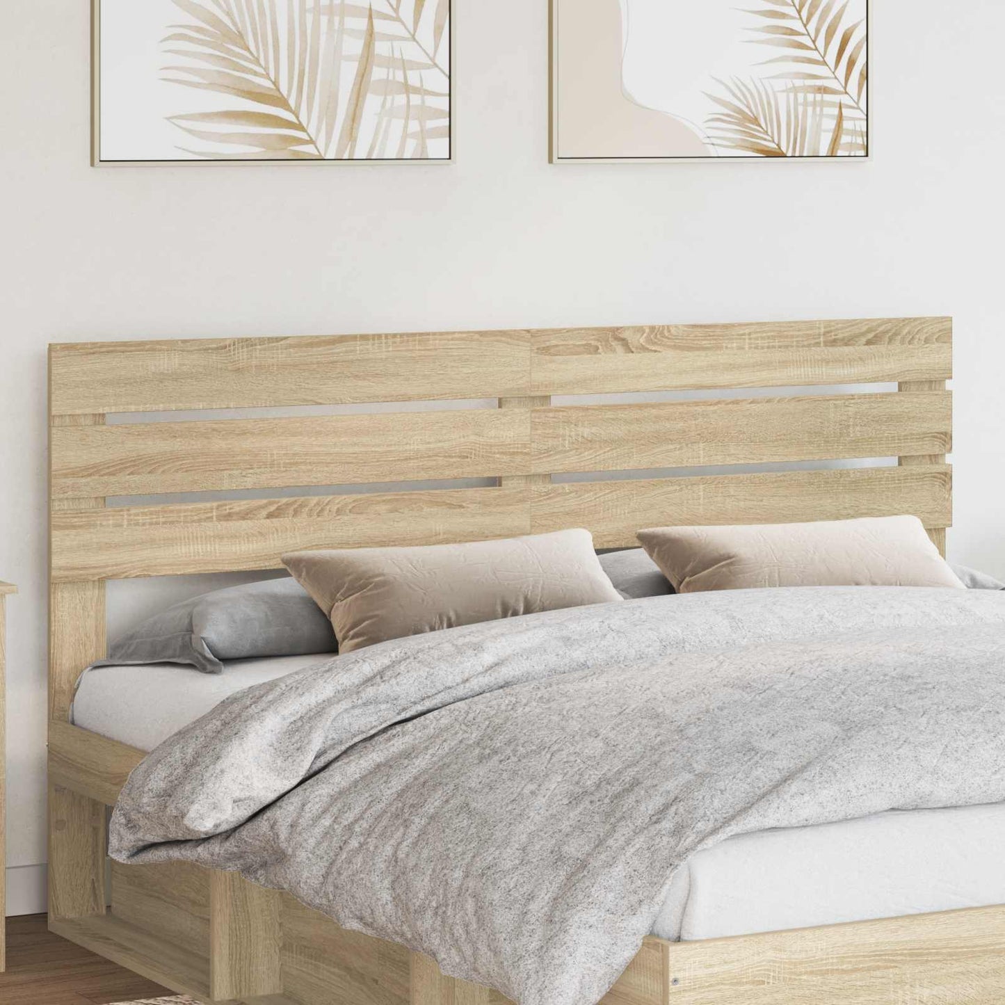 vidaXL Kopfteil Sonoma-Eiche 200 cm Holzwerkstoff
