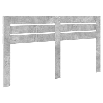 vidaXL Kopfteil Beton Grau 200 cm Holzwerkstoff