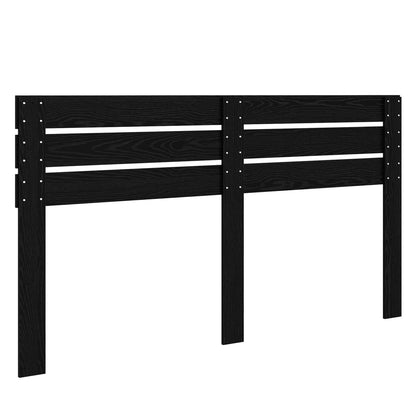 Kopfteil Schwarz Eichen-Optik 180 cm Holzwerkstoff