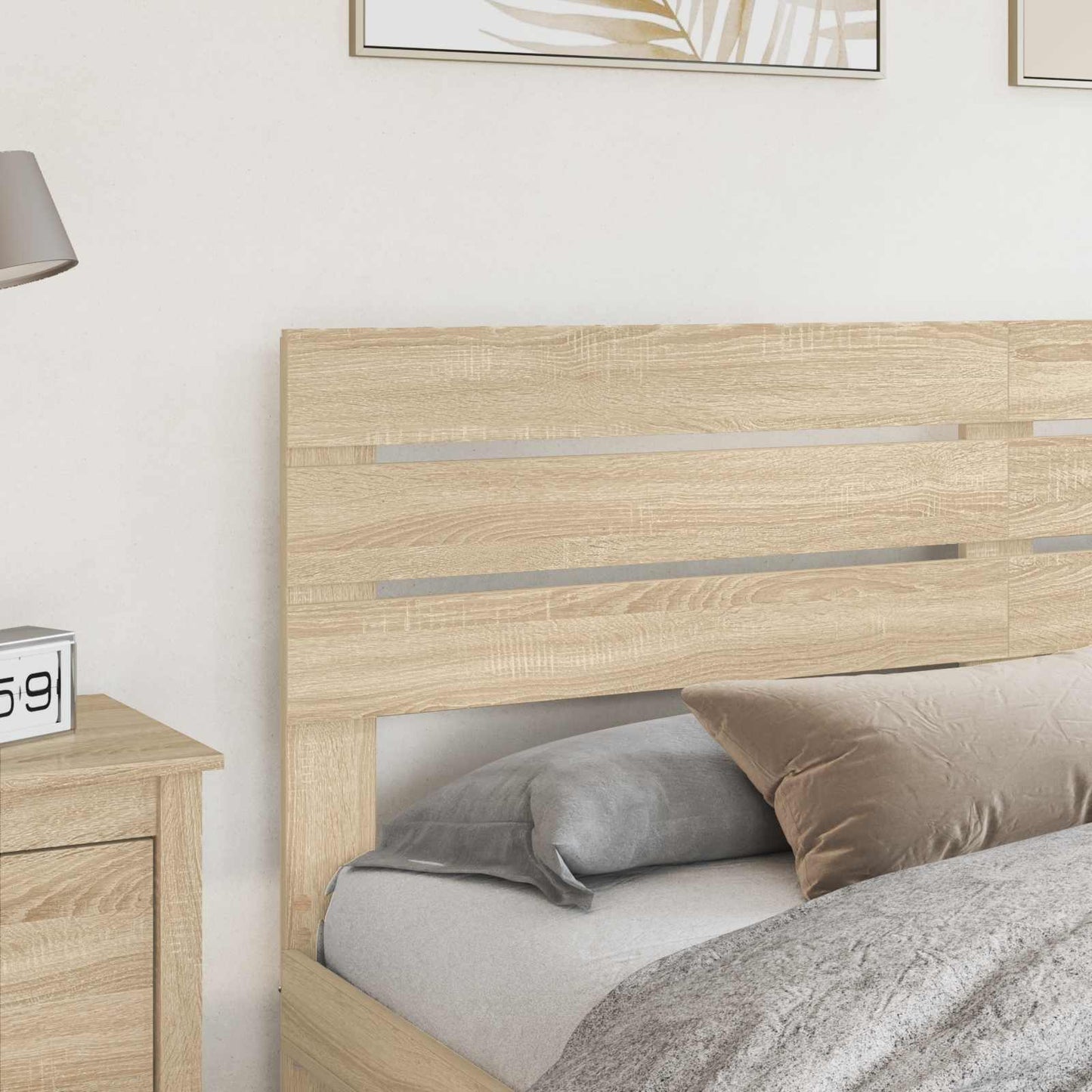 vidaXL Kopfteil Sonoma-Eiche 180 cm Holzwerkstoff