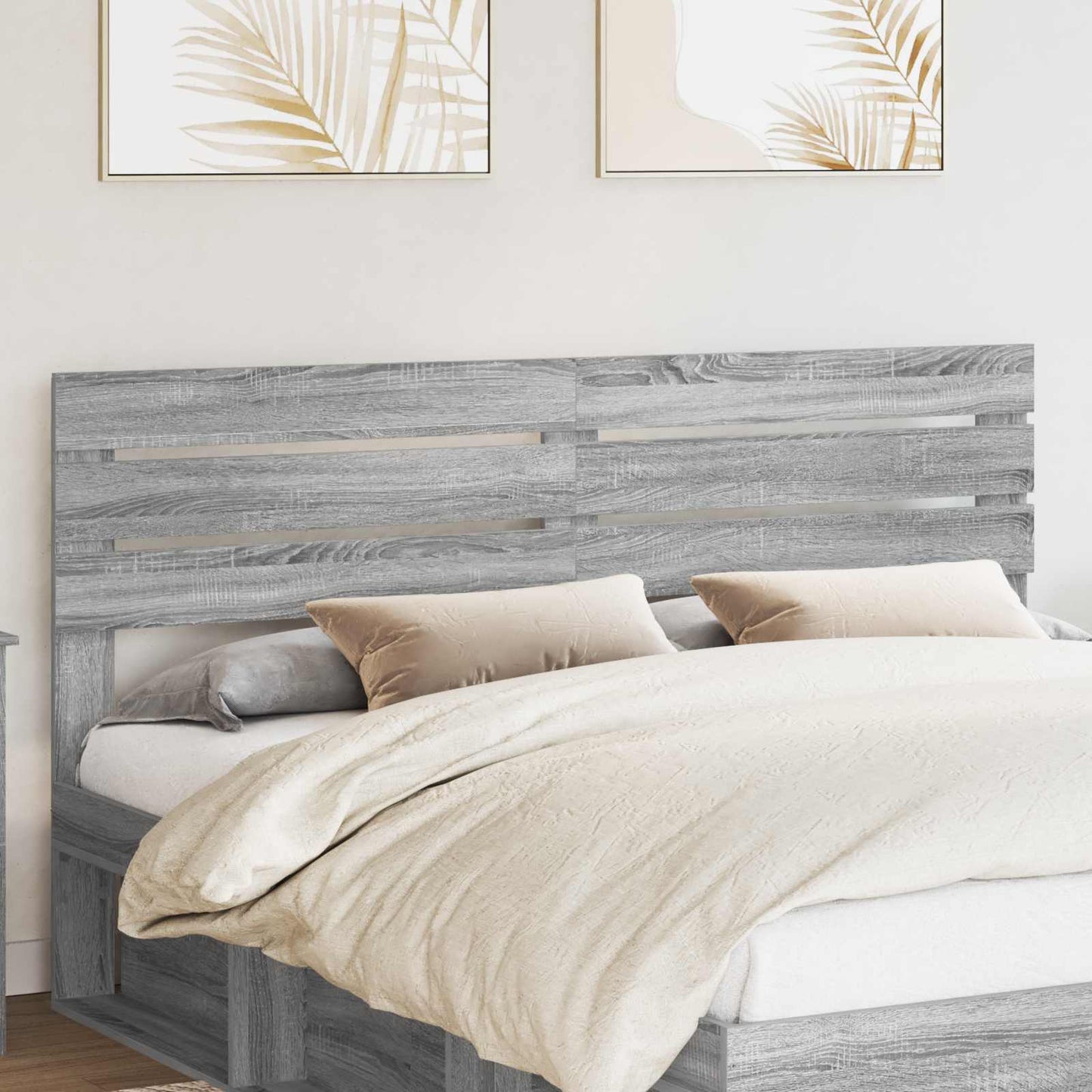 vidaXL Kopfteil Graues Sonoma 180 cm Holzwerkstoff