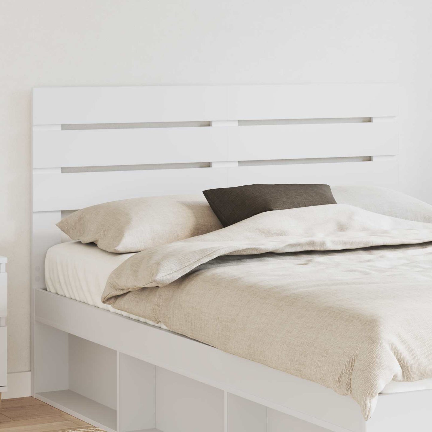 vidaXL Kopfteil Weiß 160 cm Holzwerkstoff