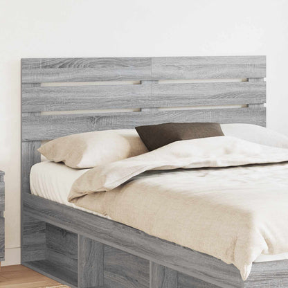 vidaXL Kopfteil Graues Sonoma 160 cm Holzwerkstoff