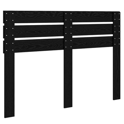 Kopfteil Schwarz Eichen-Optik 140 cm Holzwerkstoff