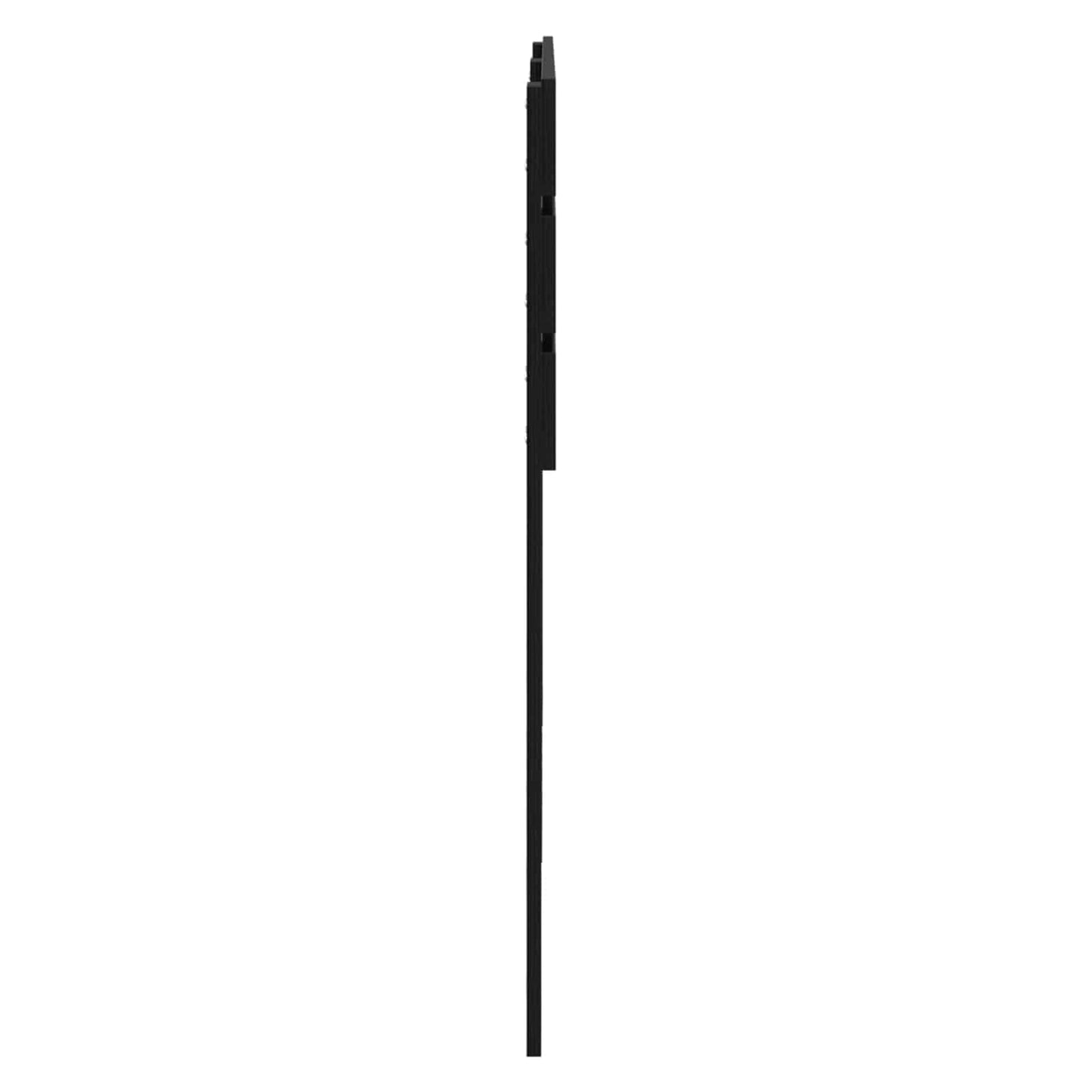 Kopfteil Schwarz Eichen-Optik 140 cm Holzwerkstoff