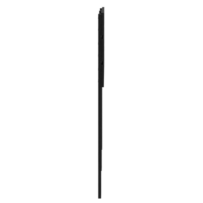 Kopfteil Schwarz Eichen-Optik 135 cm Holzwerkstoff