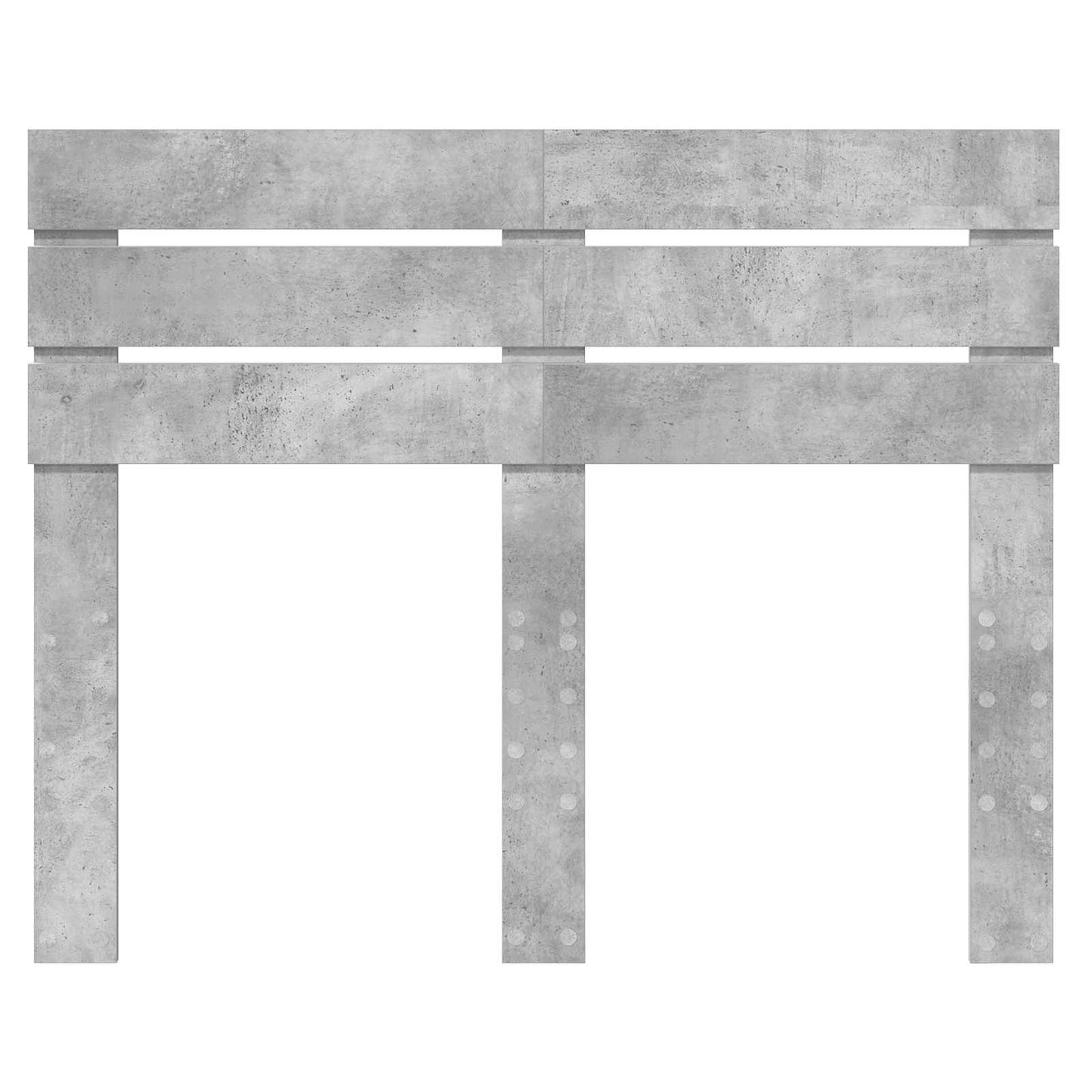 vidaXL Kopfteil Beton Grau 135 cm Holzwerkstoff