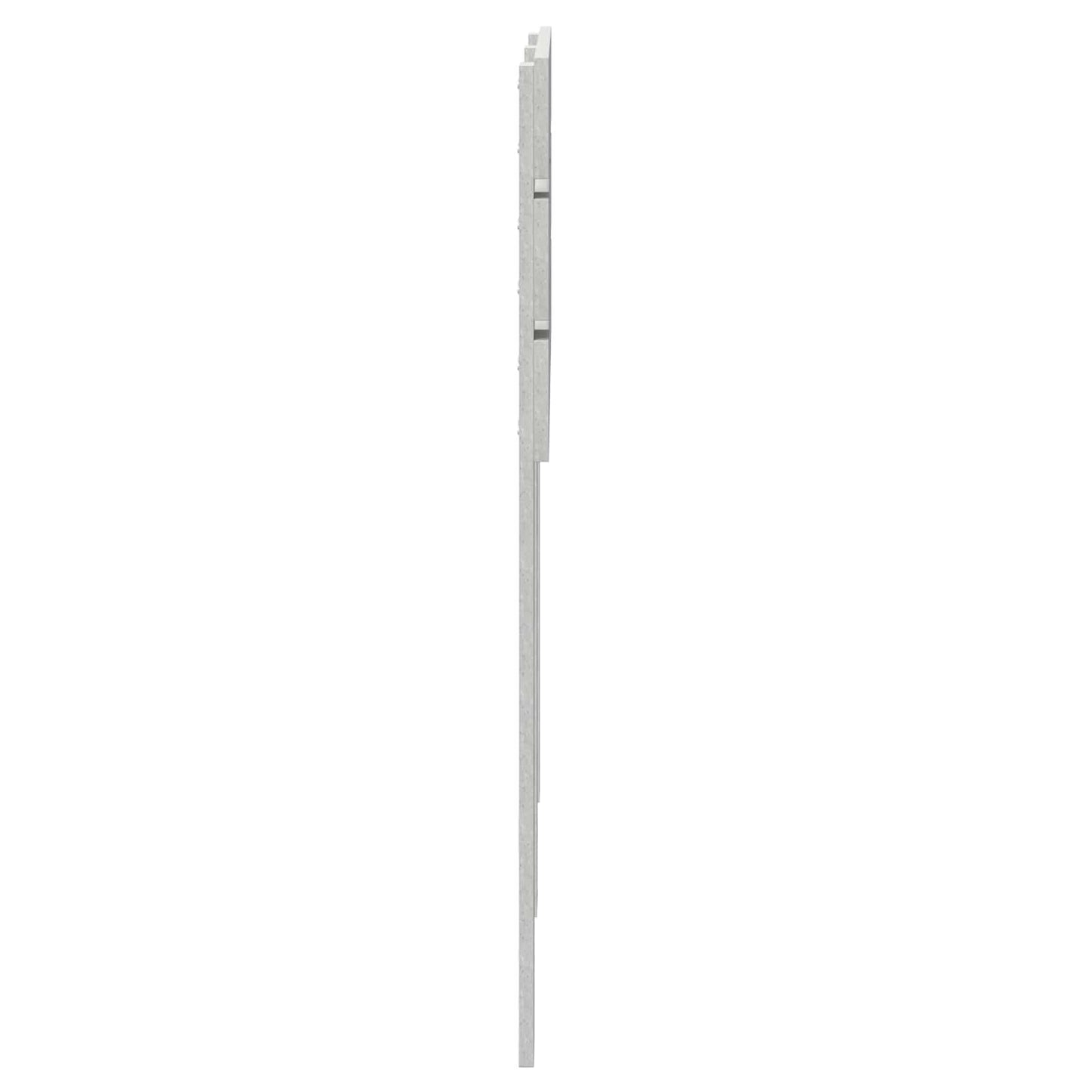 vidaXL Kopfteil Beton Grau 135 cm Holzwerkstoff