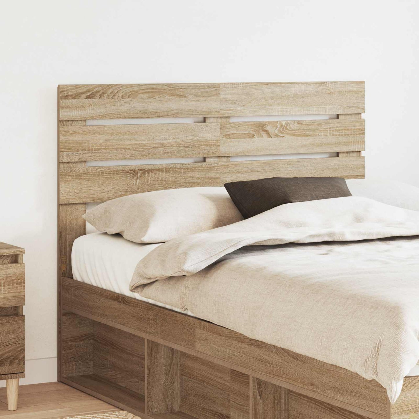 vidaXL Kopfteil Sonoma-Eiche 120 cm Holzwerkstoff