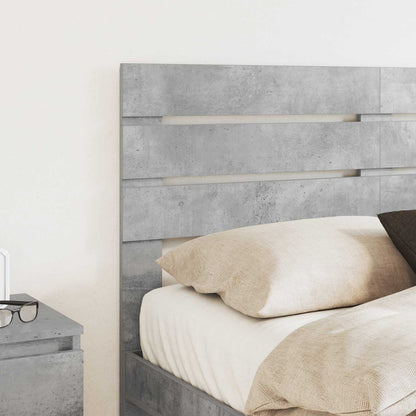 vidaXL Kopfteil Beton Grau 120 cm Holzwerkstoff