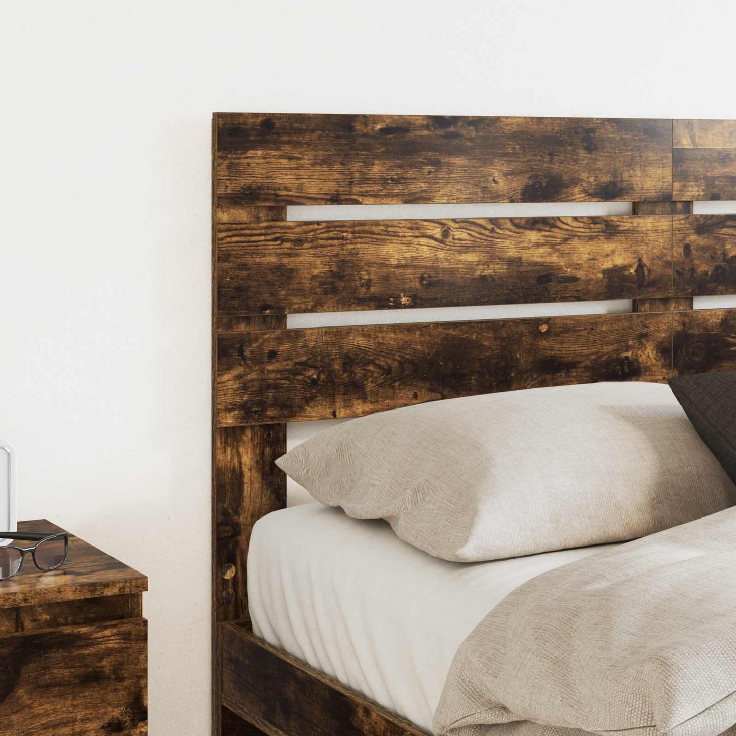 vidaXL Kopfteil Geräucherte Eiche 120 cm Holzwerkstoff