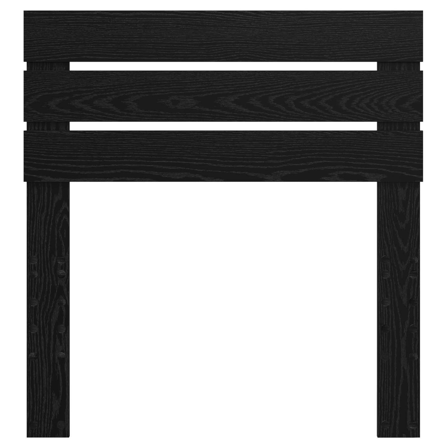 Kopfteil Schwarz Eichen-Optik 100 cm Holzwerkstoff