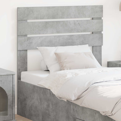 vidaXL Kopfteil Beton Grau 90 cm Holzwerkstoff