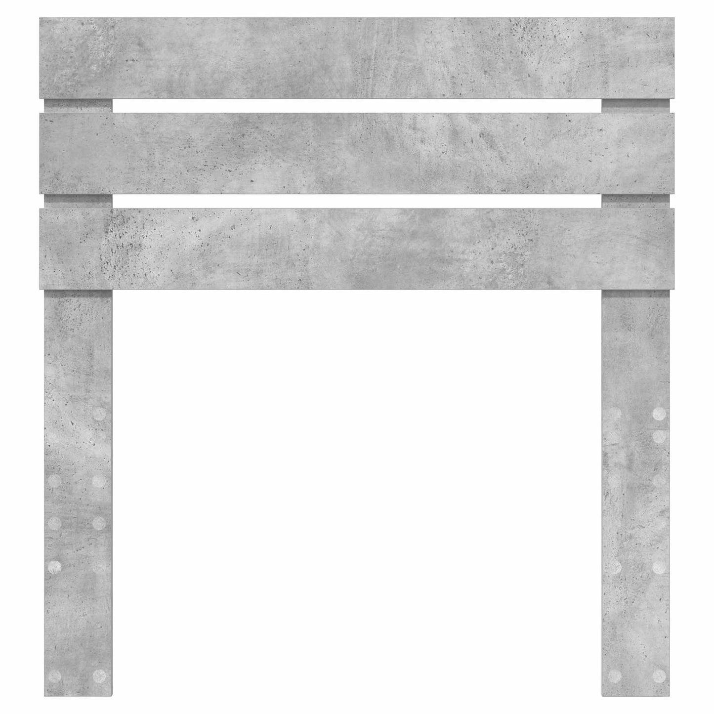 Kopfteil Beton Grau 80 cm Holzwerkstoff