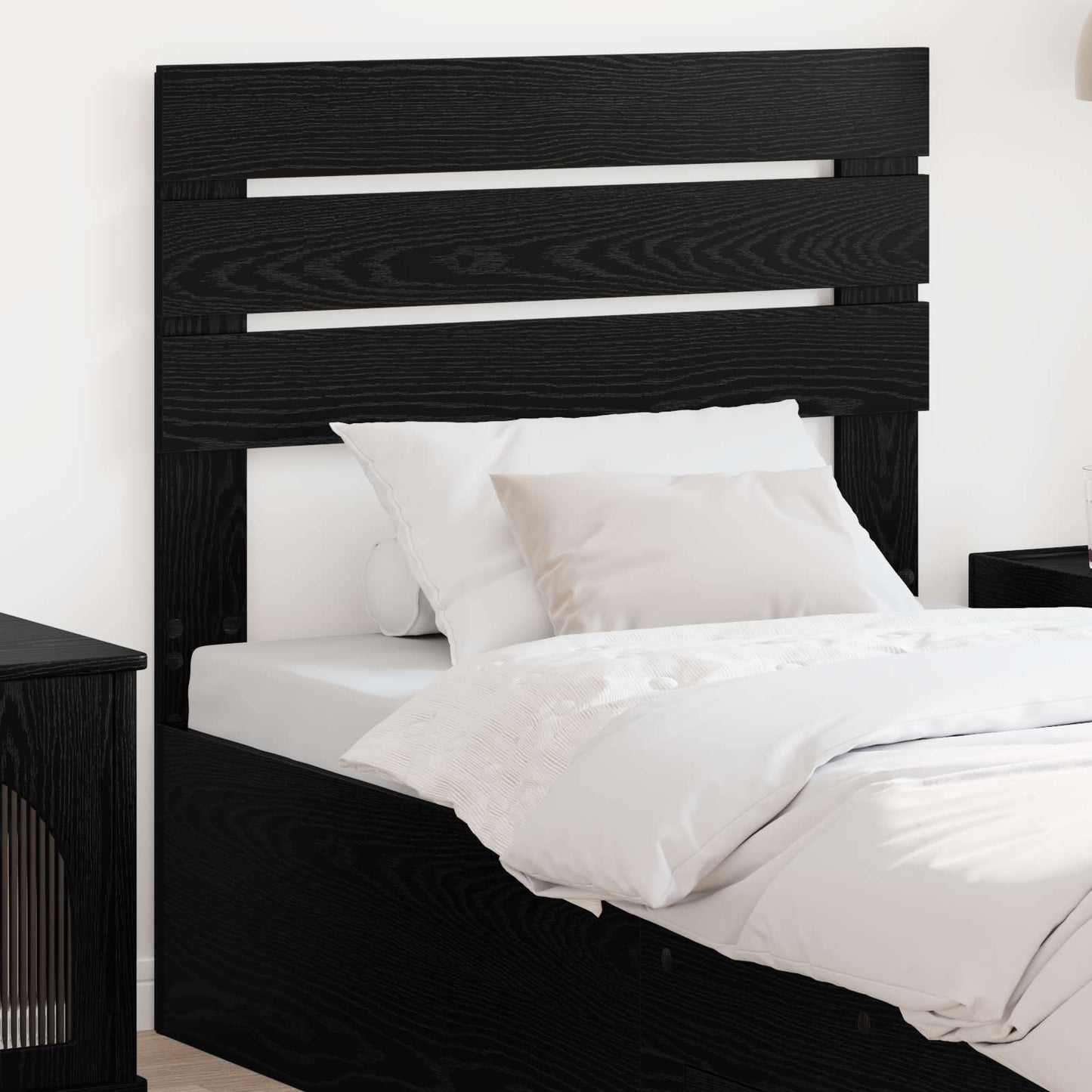 vidaXL Kopfteil Schwarz Eichen-Optik 75 cm Holzwerkstoff