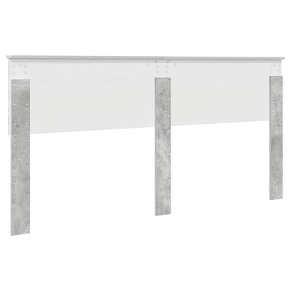 vidaXL Kopfteil Beton Grau 200 cm Holzwerkstoff