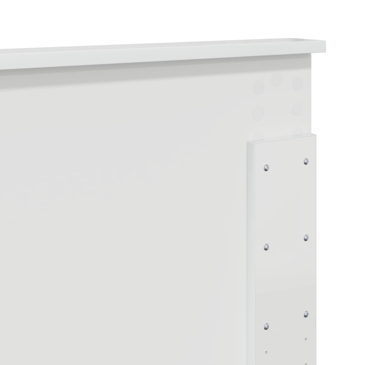 Kopfteil Glänzend Weiß 200 cm Holzwerkstoff