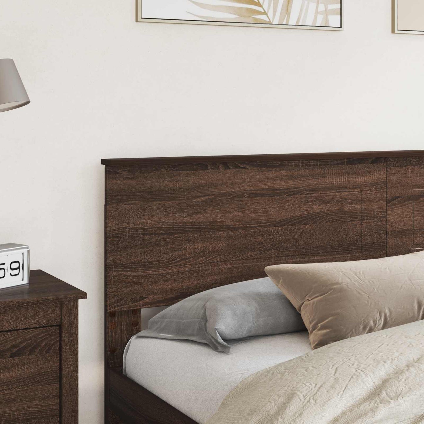 vidaXL Kopfteil Braun Eichen-Optik 200 cm Holzwerkstoff