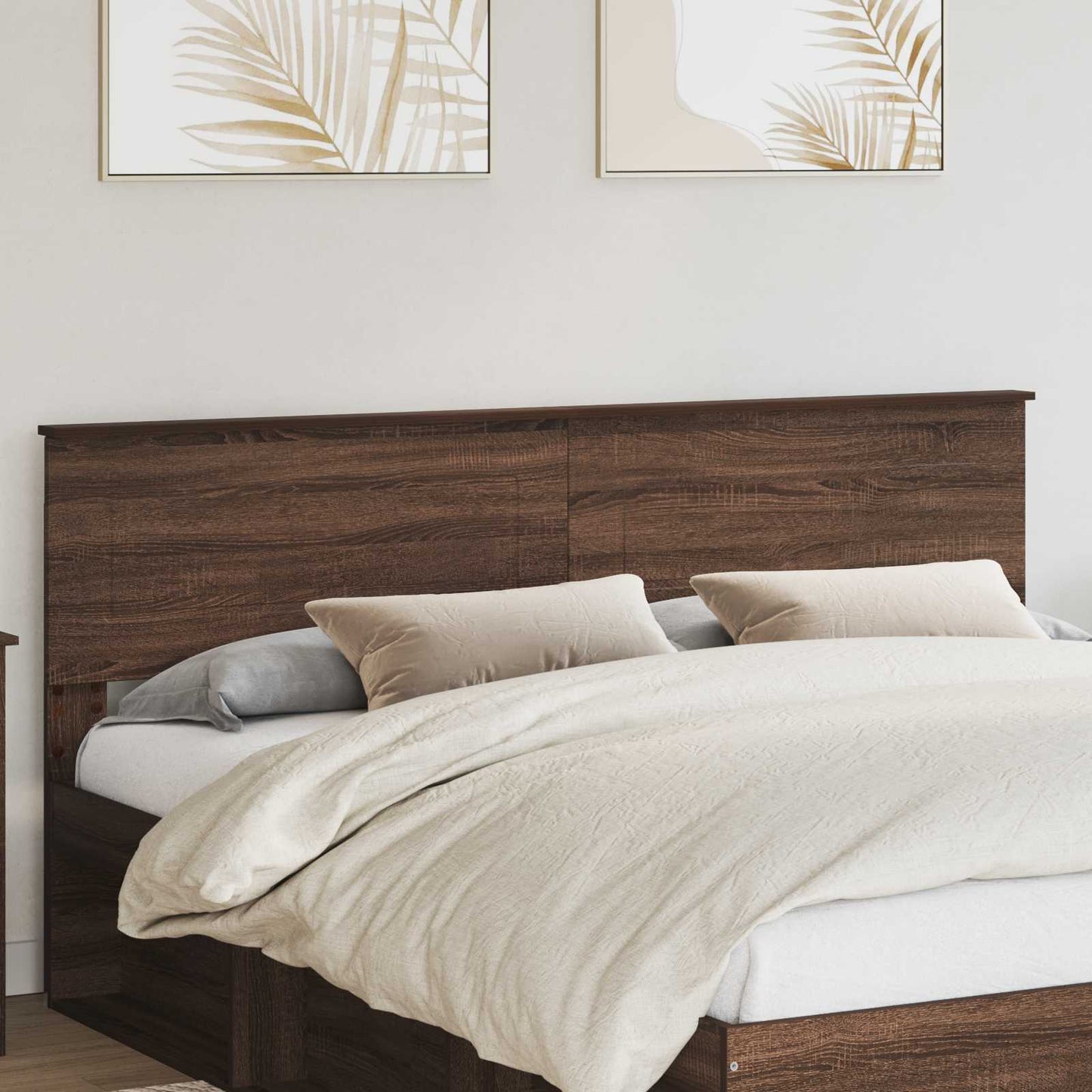 vidaXL Kopfteil Braun Eichen-Optik 200 cm Holzwerkstoff