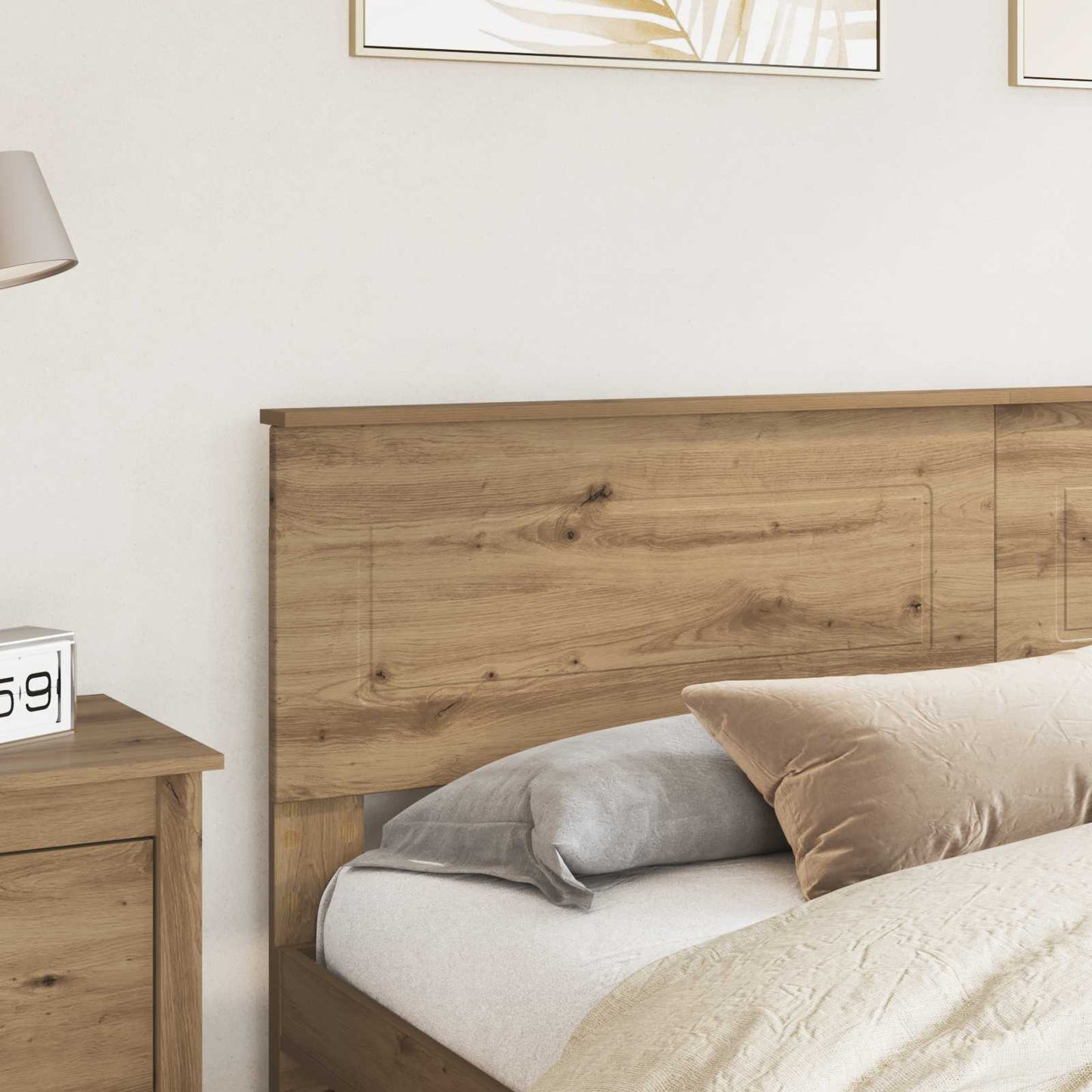 vidaXL Kopfteil Artisan-Eiche 200 cm Holzwerkstoff