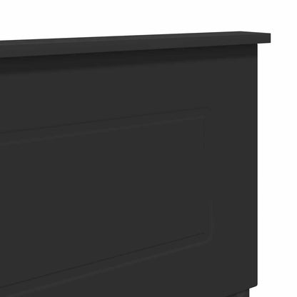 vidaXL Tête de lit noir aspect chêne 180 cm bois d'ingénierie