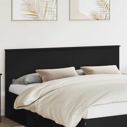 vidaXL Tête de lit noir aspect chêne 180 cm bois d'ingénierie