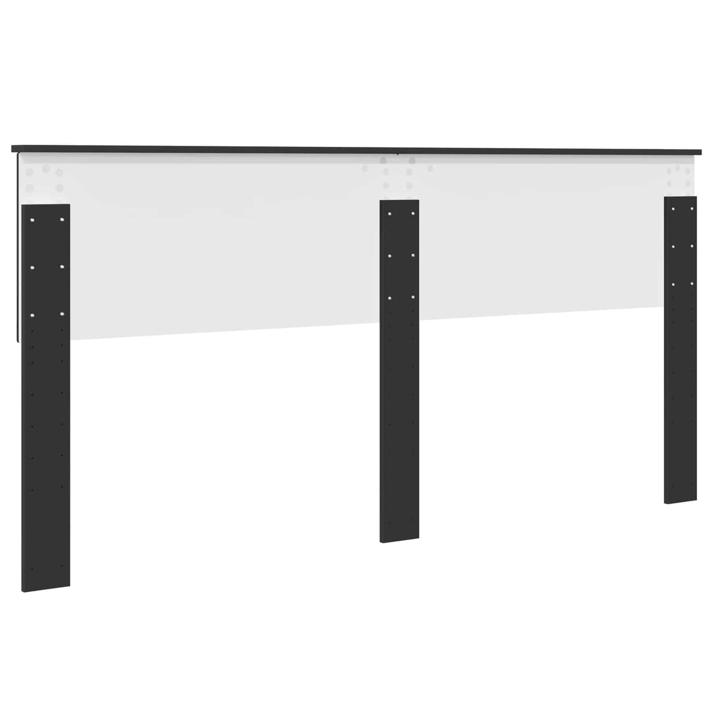 vidaXL Tête de lit noir aspect chêne 180 cm bois d'ingénierie