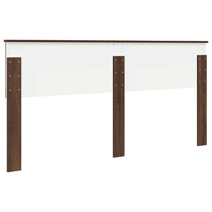 Kopfteil Braun Eichen-Optik 180 cm Holzwerkstoff