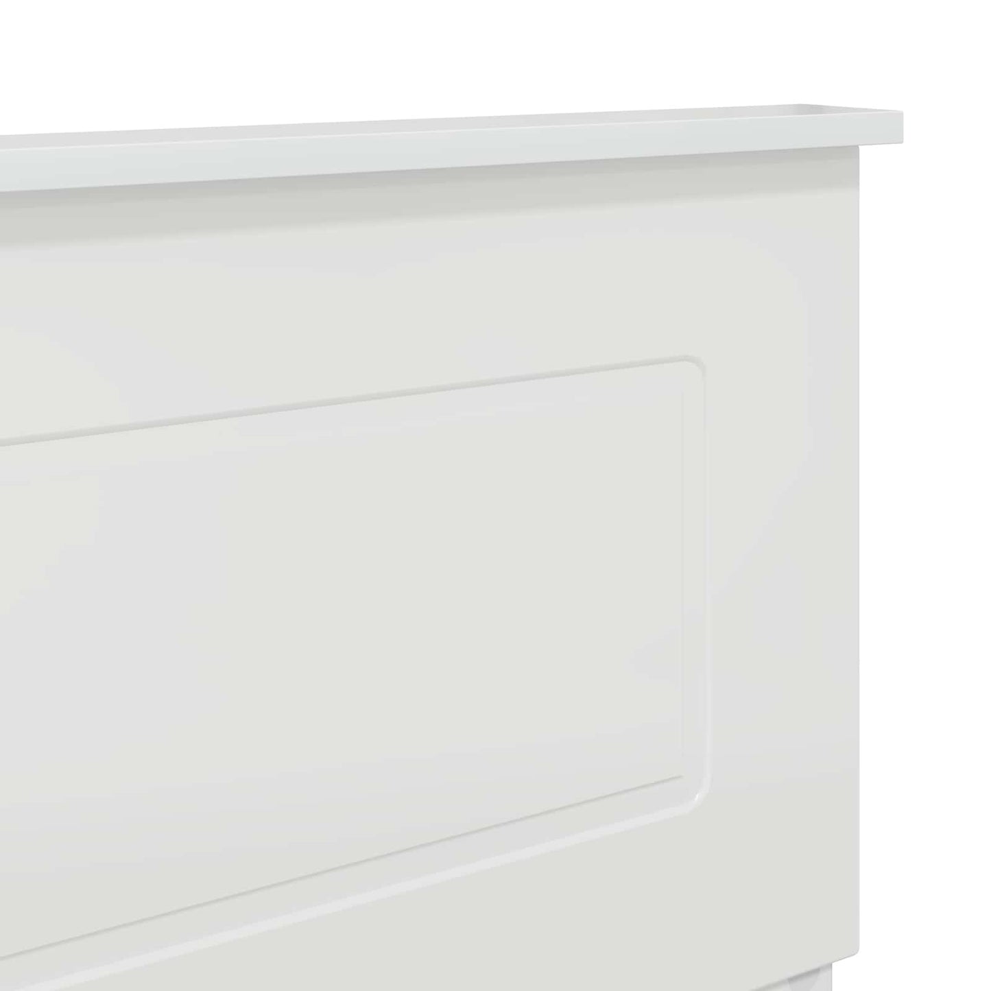 vidaXL Tête de lit Blanc brillant 150 cm Bois d'ingénierie