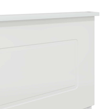 vidaXL Tête de lit Blanc brillant 150 cm Bois d'ingénierie