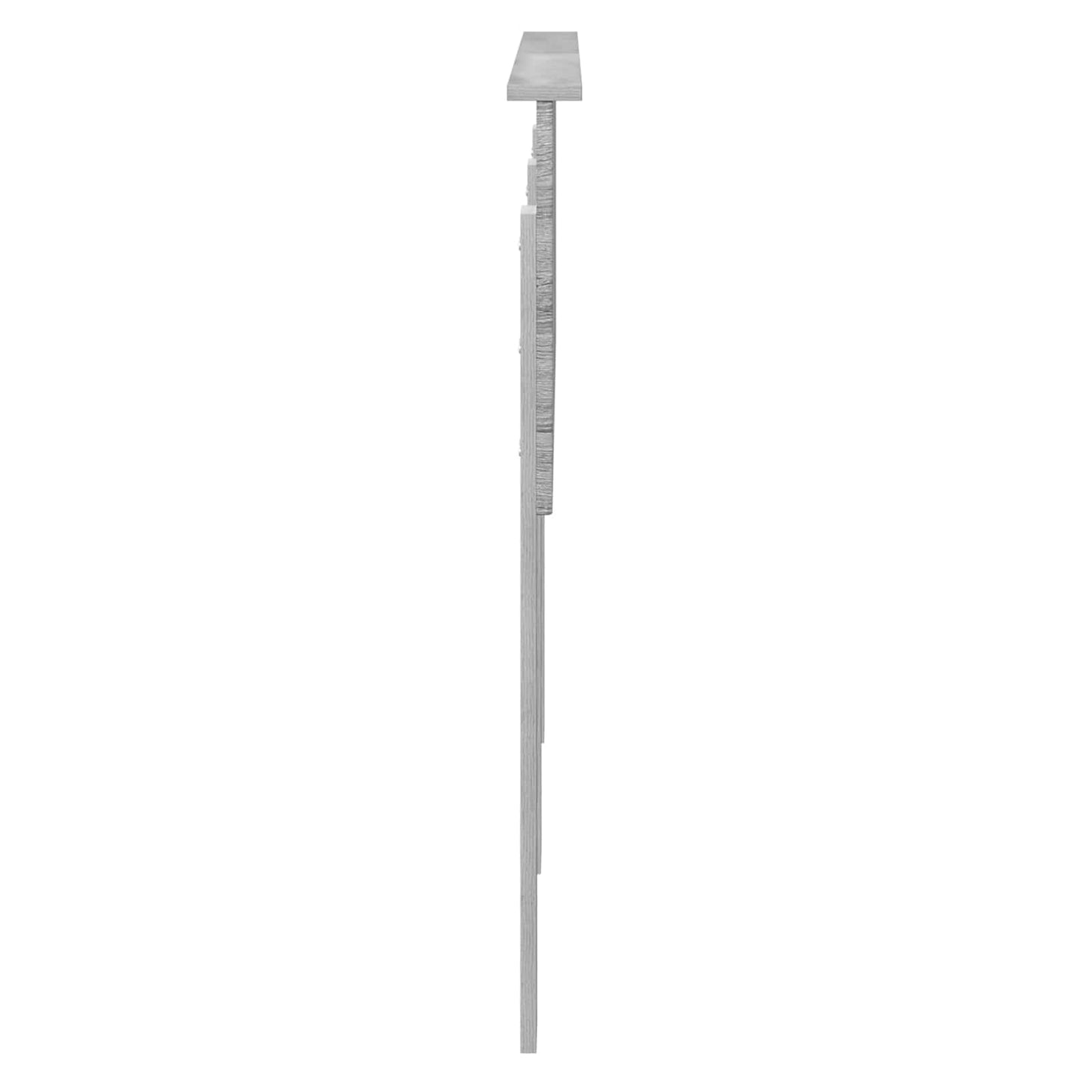 vidaXL Kopfteil Graues Sonoma 150 cm Holzwerkstoff