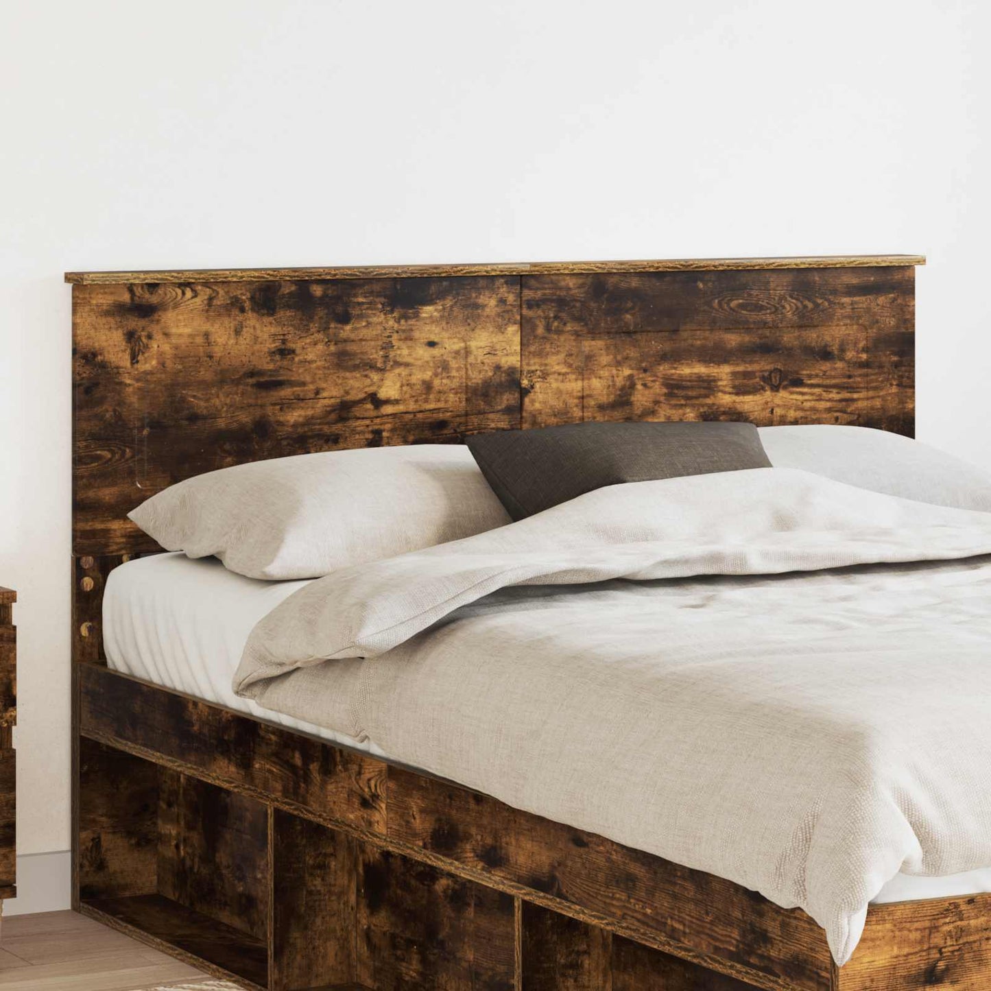 vidaXL Kopfteil Geräucherte Eiche 140 cm Holzwerkstoff