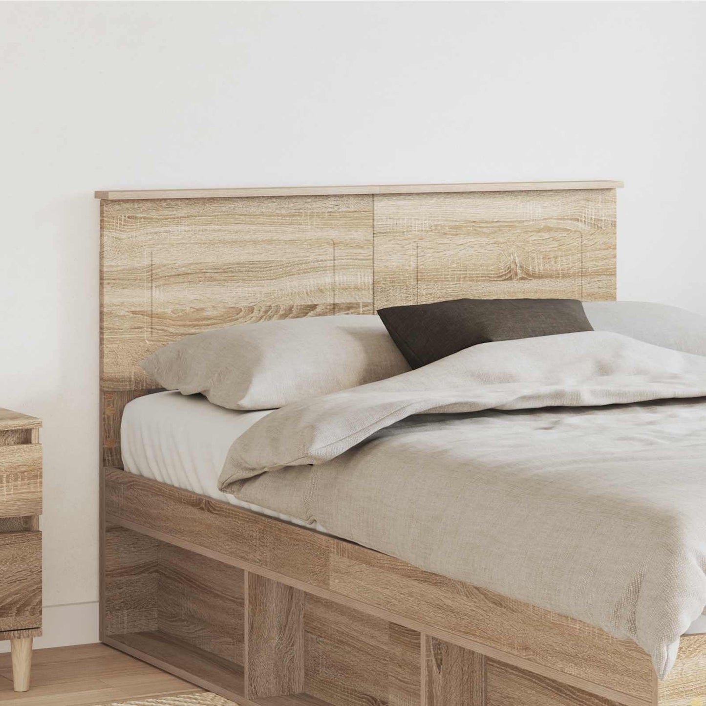 vidaXL Kopfteil Sonoma-Eiche 135 cm Holzwerkstoff