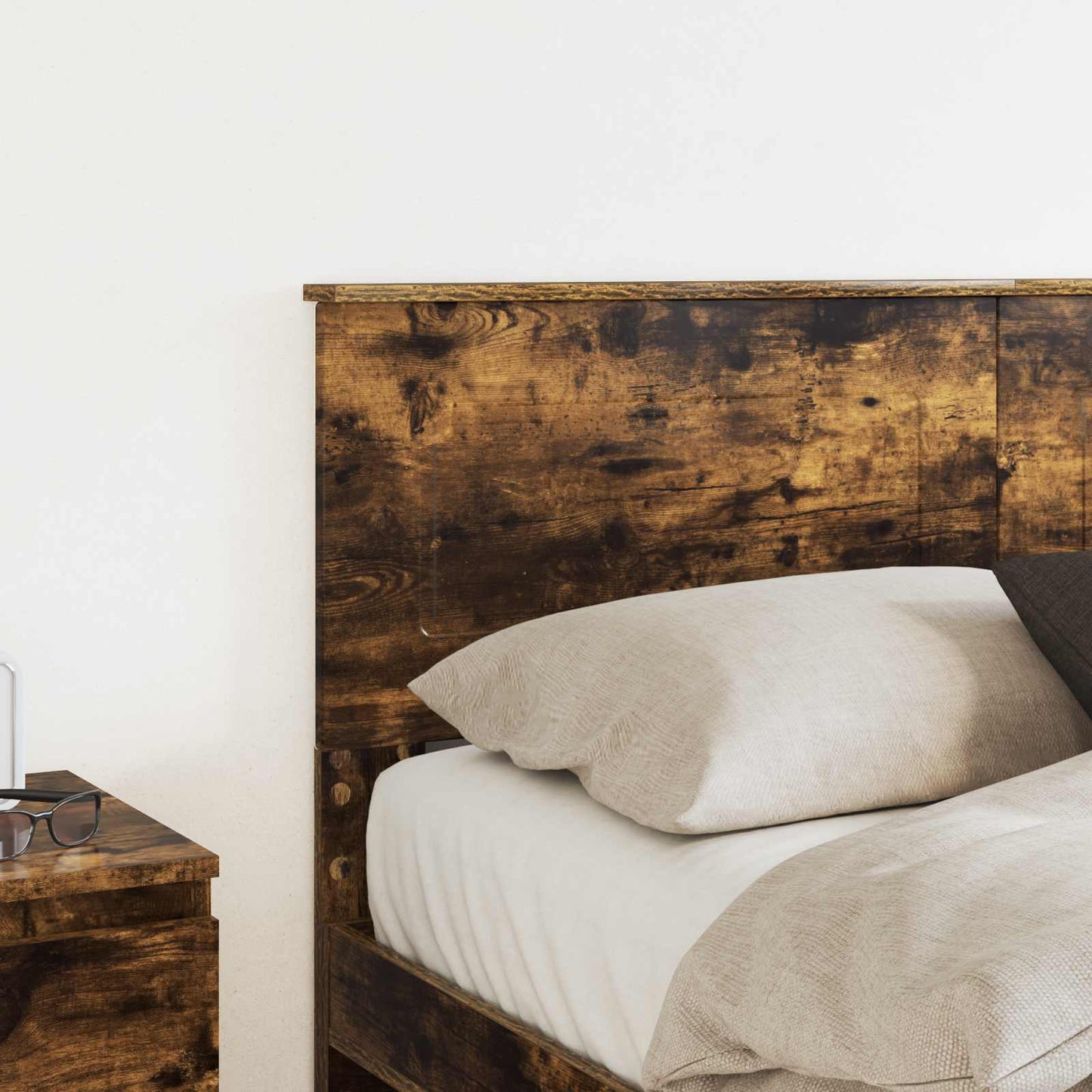 vidaXL Kopfteil Geräucherte Eiche 135 cm Holzwerkstoff