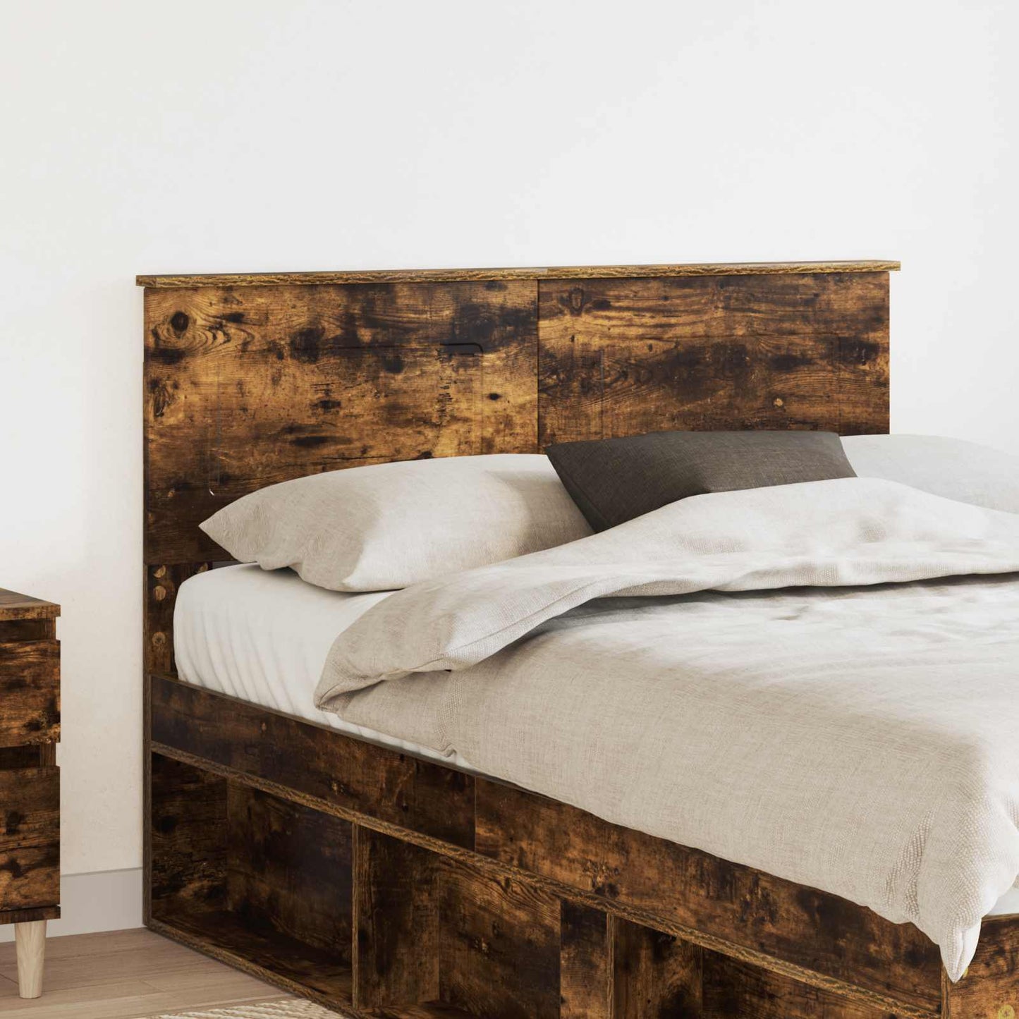 vidaXL Kopfteil Geräucherte Eiche 135 cm Holzwerkstoff