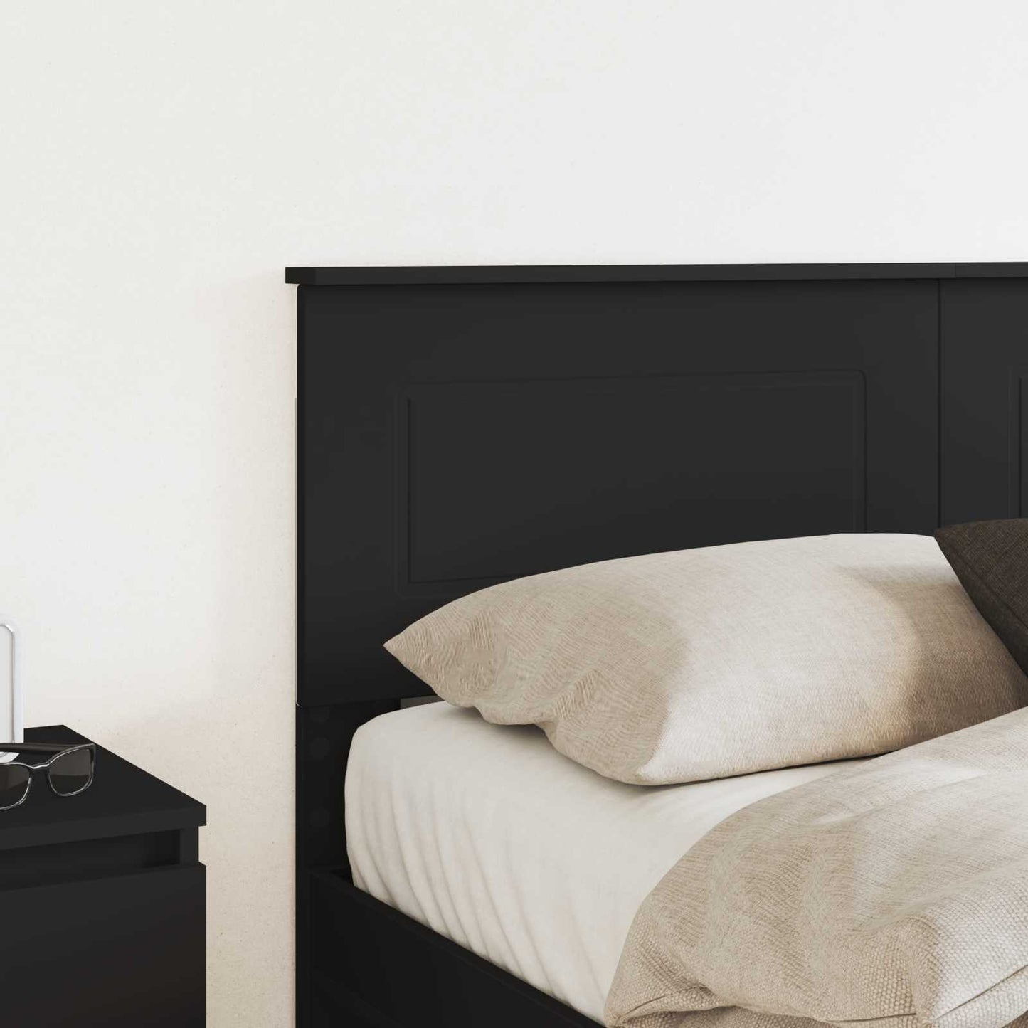 vidaXL Tête de lit Chêne noir 120 cm Bois d'ingénierie