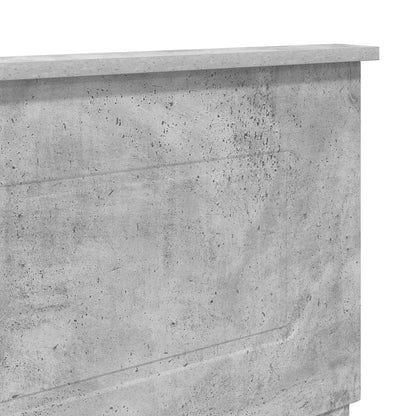 vidaXL Kopfteil Beton Grau 120 cm Holzwerkstoff