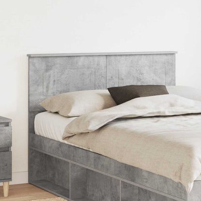 vidaXL Kopfteil Beton Grau 120 cm Holzwerkstoff