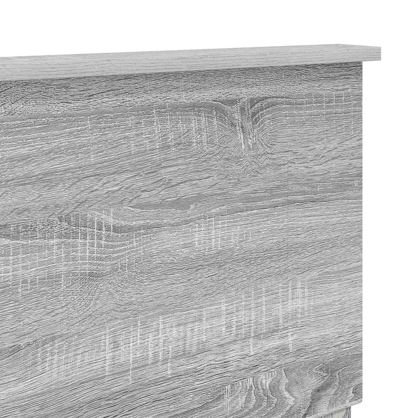 vidaXL Kopfteil Graues Sonoma 120 cm Holzwerkstoff