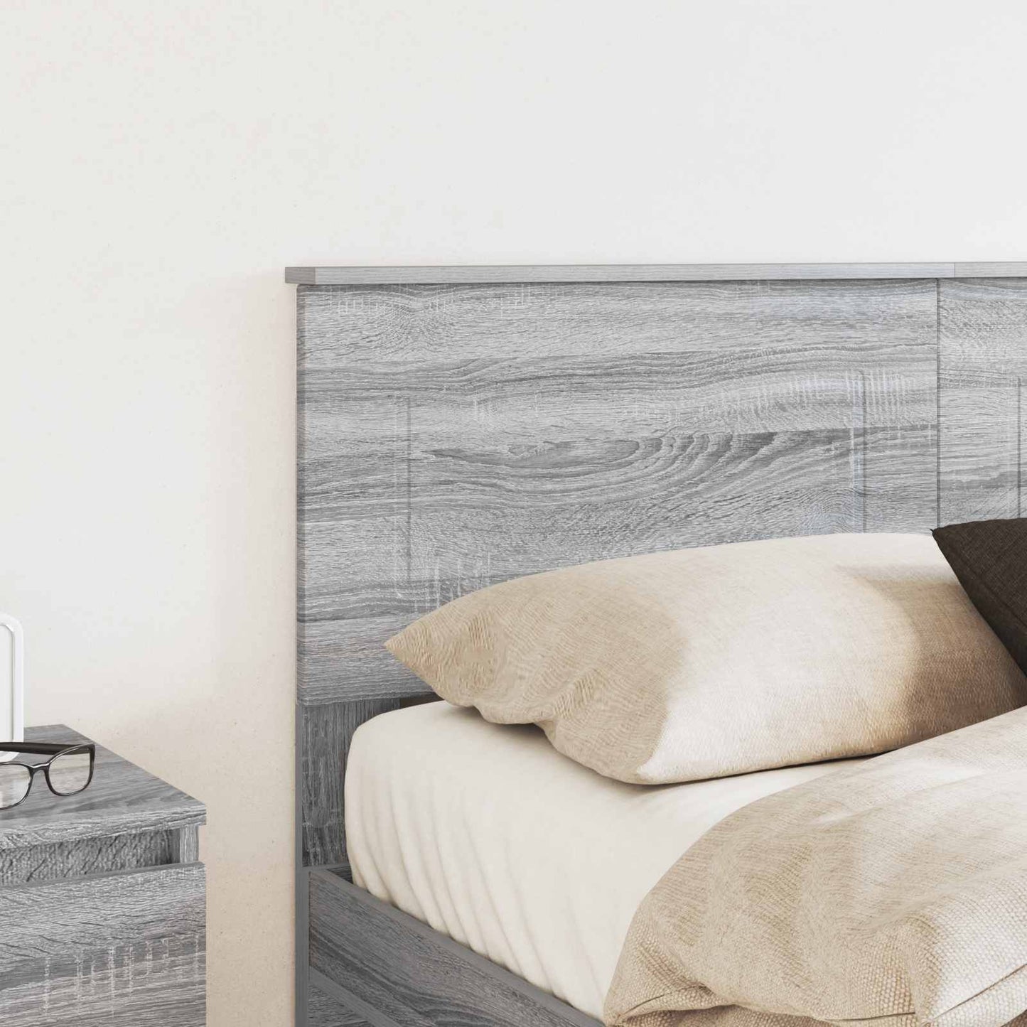 vidaXL Kopfteil Graues Sonoma 120 cm Holzwerkstoff