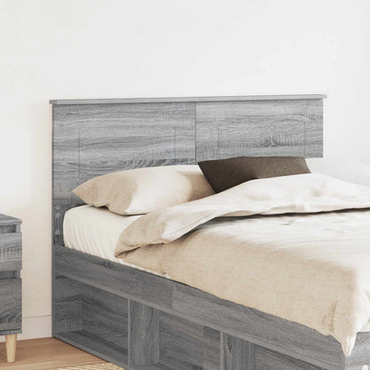 vidaXL Kopfteil Graues Sonoma 120 cm Holzwerkstoff