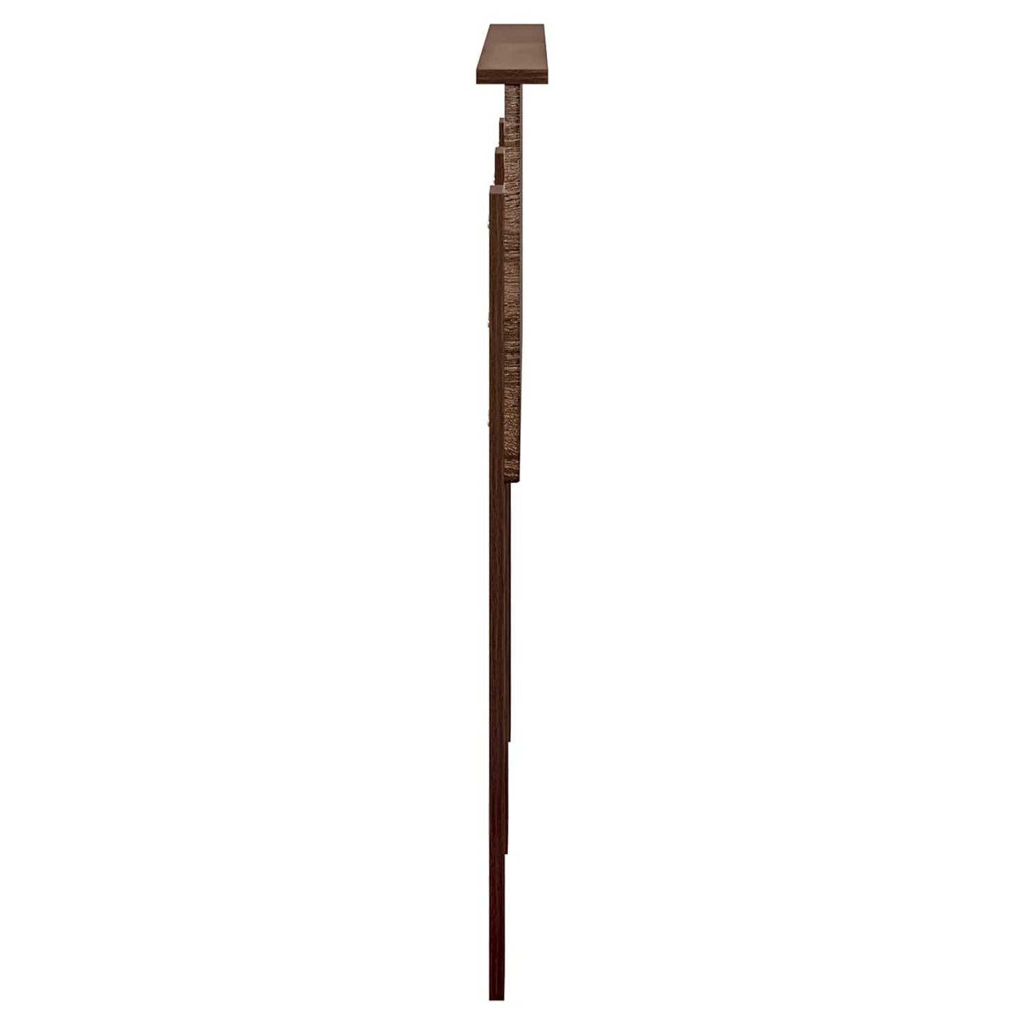vidaXL Kopfteil Braun Eichen-Optik 120 cm Holzwerkstoff