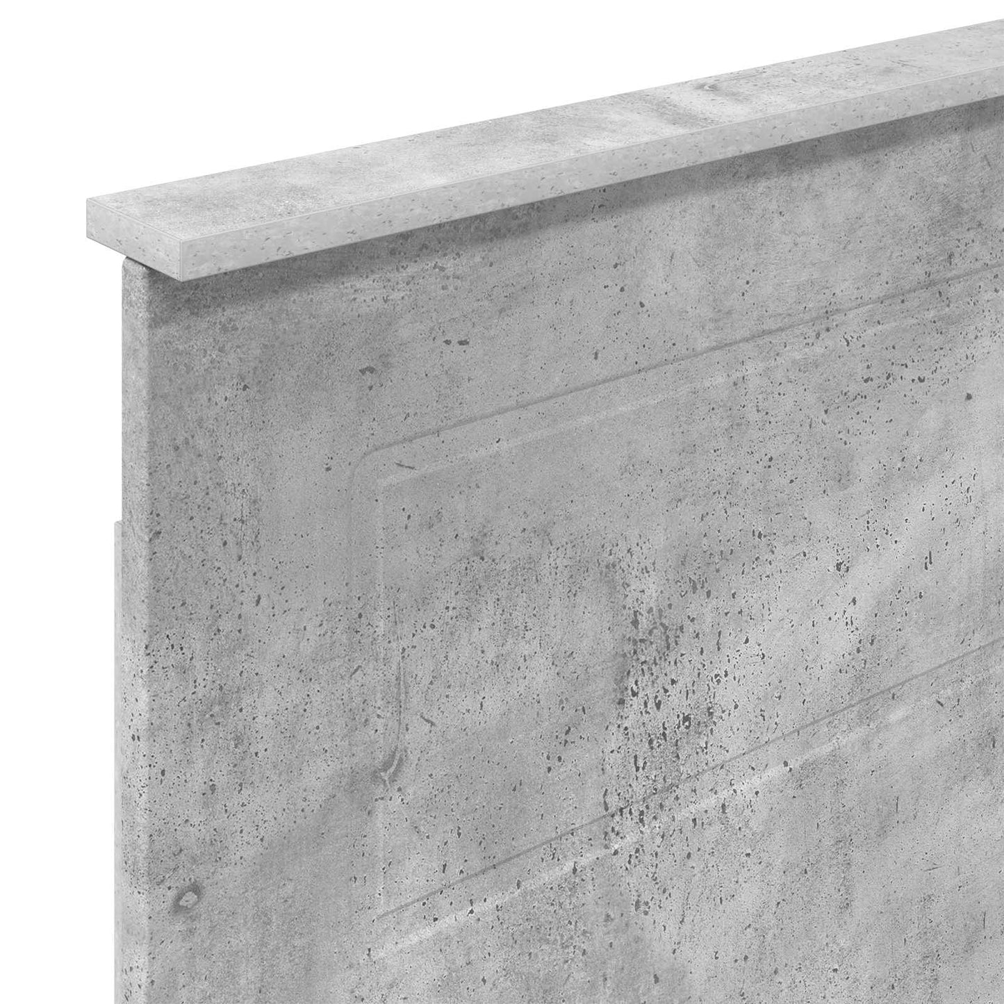 vidaXL Tête de lit Gris béton 100 cm Bois d'ingénierie