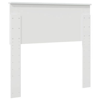 vidaXL Kopfteil Glänzend Weiß 100 cm Holzwerkstoff
