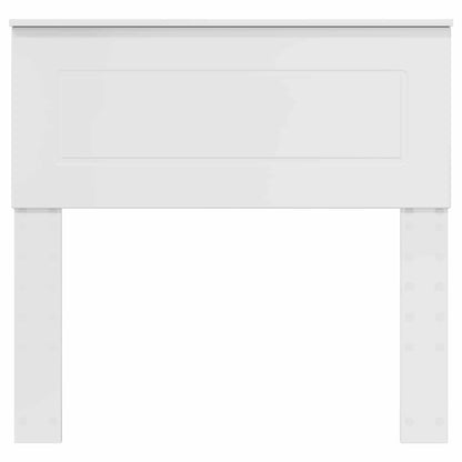 Kopfteil Glänzend Weiß 90 cm Holzwerkstoff